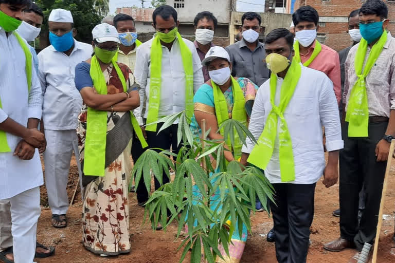 Collector And Mayor Participated In Harithaharam In Nizamabad ITI College