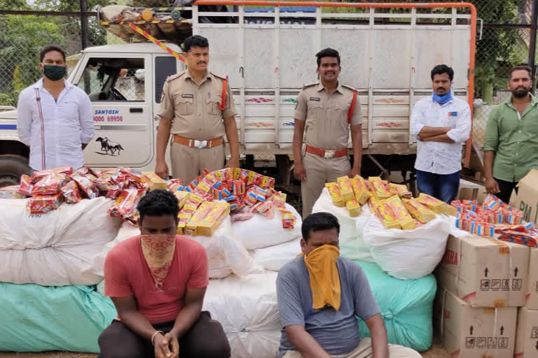 2.8 lakh worth of Kaini and Gutka packets seized in Pachipenta