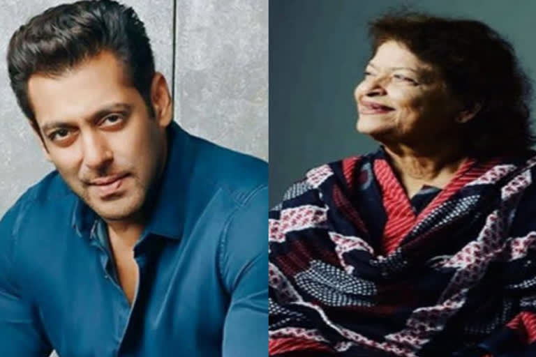 Salman and Saroj Khan relation