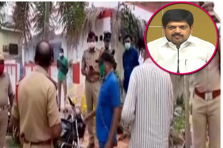 Police inspections at the office of former minister Kolu Ravindra