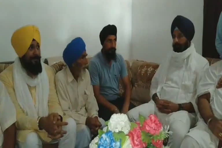 Majithia shared his grief with the family of Shaheed Satnam