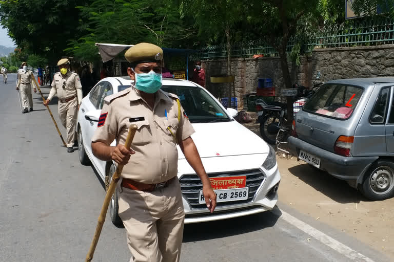 जयपुर कूच को पुलिस ने रोका, Police stopped Jaipur march