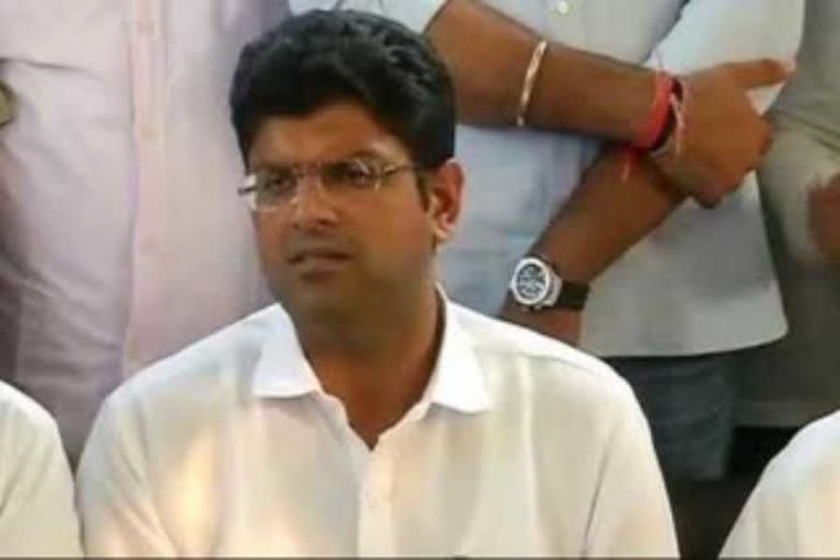 dushyant chautala press conference regarding purchase of rabi crop