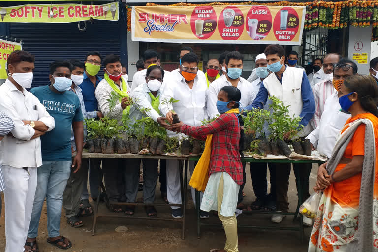 mla muta gopal participated in haritha haaram