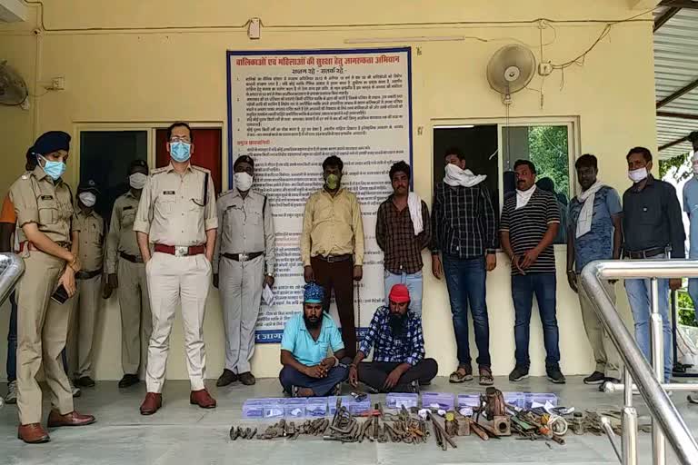 cache of weapons in barwani