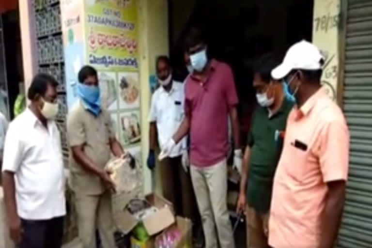 health officer  raids in nellore dst  dry fruits shops