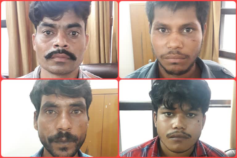 Malviya Nagar police arrested four thief with stolen goods