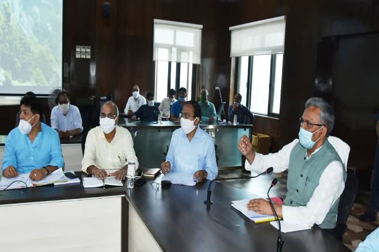 CM Trivendra reviewed meeting