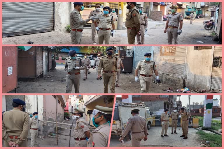 IG of Meerut Zone and Ghaziabad Police Officers visited Containment Zone