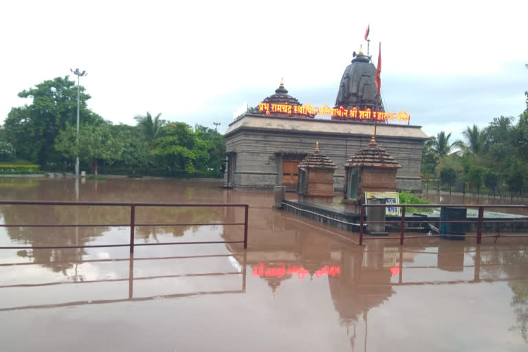 shani temple after heavy rain l