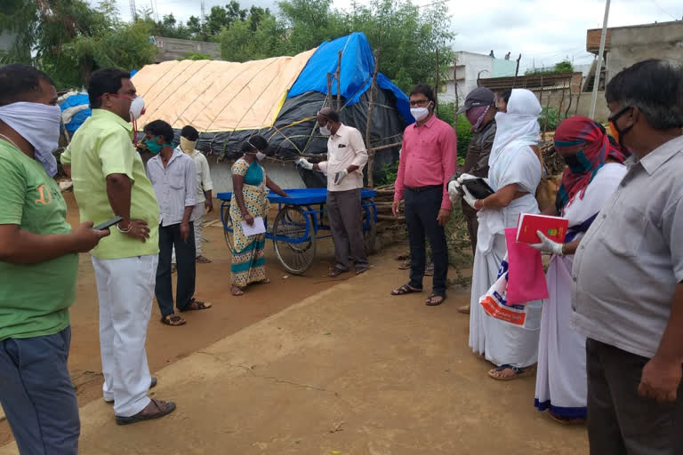 Corona positive cases at Narsapur town in medak district