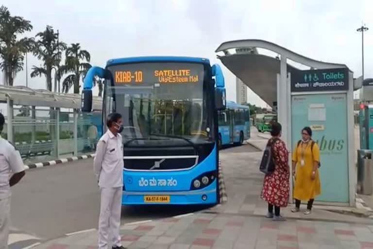 BMTC bus and taxi travelling as usual