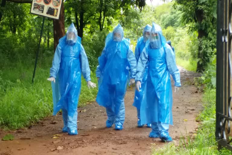 Buriel of covid patients deadbody in Belguam