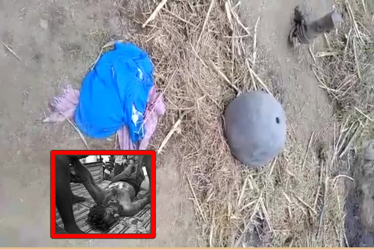 A man died with lifting the stone at golugonda, kurnool district