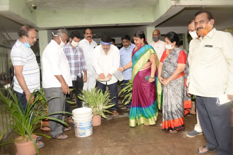 musheerabad mla muta gopal participated in cleaning programme in hyderabad