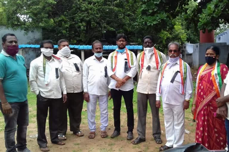 Congress Party Protest Against Electricity Charges  in Bhadradri Kothagudem District