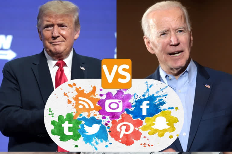 Trump, Biden fight for primacy on social media platforms