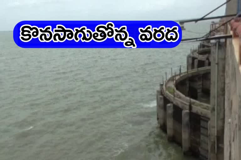 Ongoing Flood Flows to priyadarshini jurala project