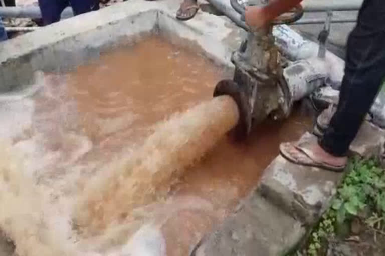 dirty drinking water in gram panchayat mandala