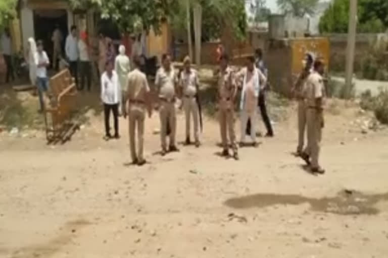 Villagers pelt cops with stones Rajasthan's Bharatpur