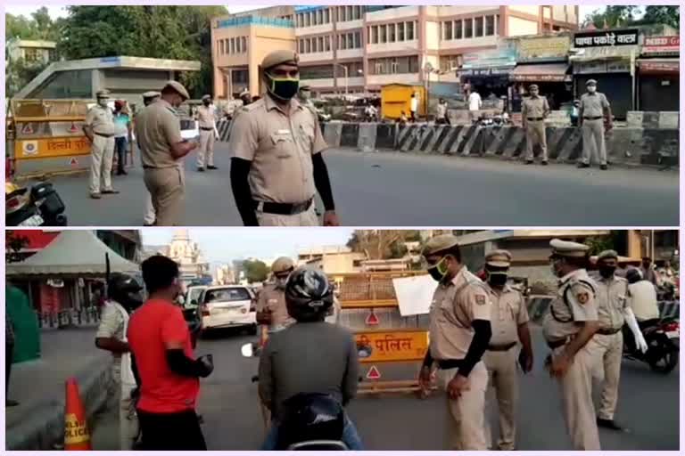 police checking at delhi border area after suicide attack input