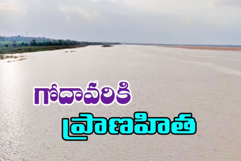 pranahita water released through laxmi barrage