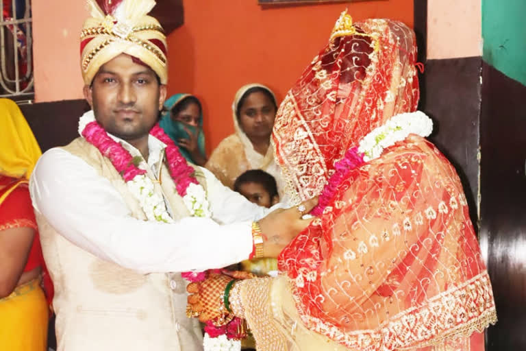 Deva and Shashi on their wedding day