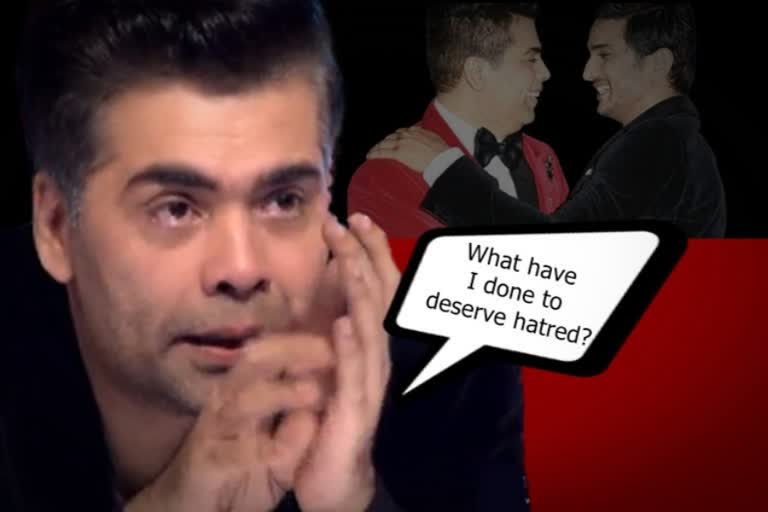 KJo devasted receiving hatred over Sushant's death  seeks legal advice  സുശാന്ത് സിംഗ് രജ്‌പുത്  സുശാന്തിന്‍റെ മരണം  കരണ്‍ ജോഹറിനെതിരെ  കരണ്‍ ജോഹർ  കോഫി വിത്ത് കരണ്‍  സൈബർ ആക്രമണം രൂക്ഷം  Filmmaker Karan Johar i  sushant singh rajput  KJo cyber attack