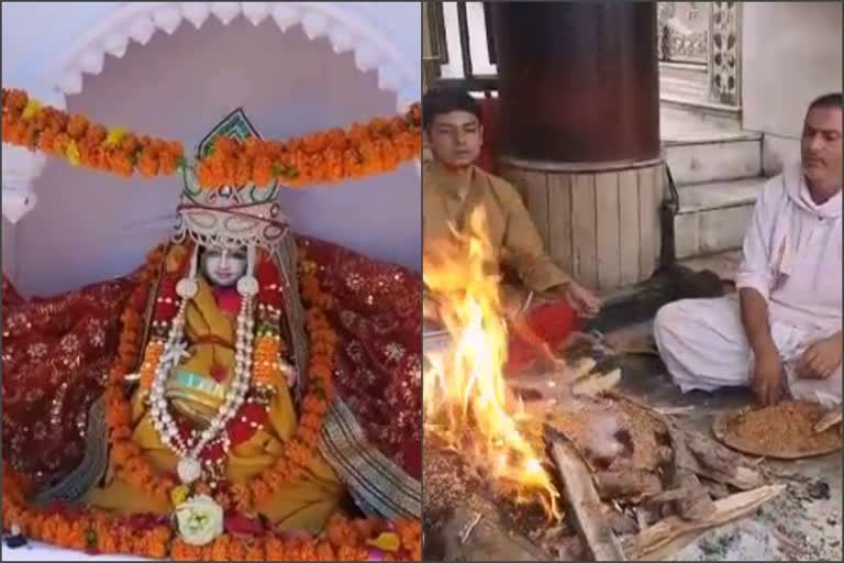 idol  of Mata Annapurna established in Naina Devi temple