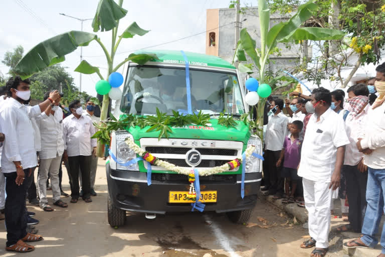 visakha dst kasimkota mla stated 104 and 108 vehicles