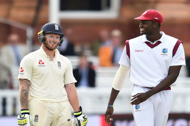 england won the toss and choose to bat against west indies in first test