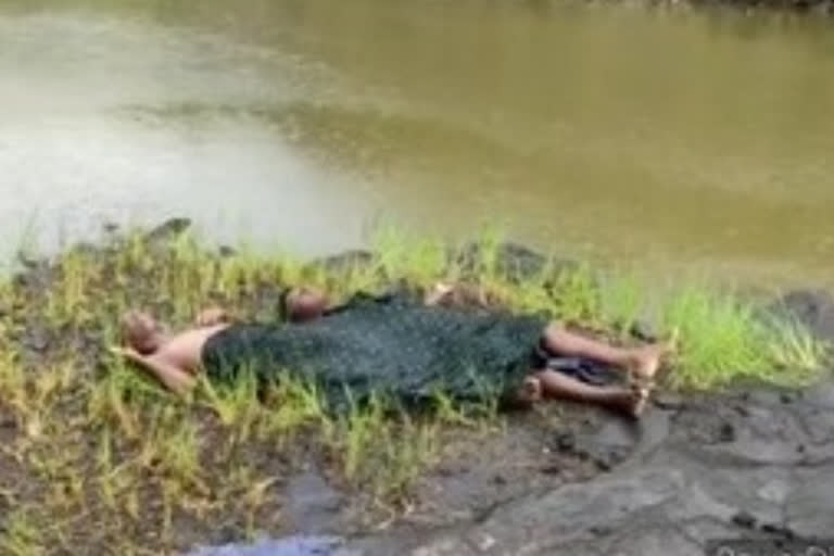 two child died  in crusher water pond in nirmal district