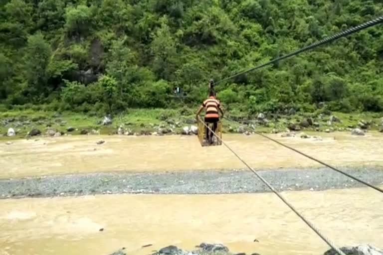 Ropeway on giri river