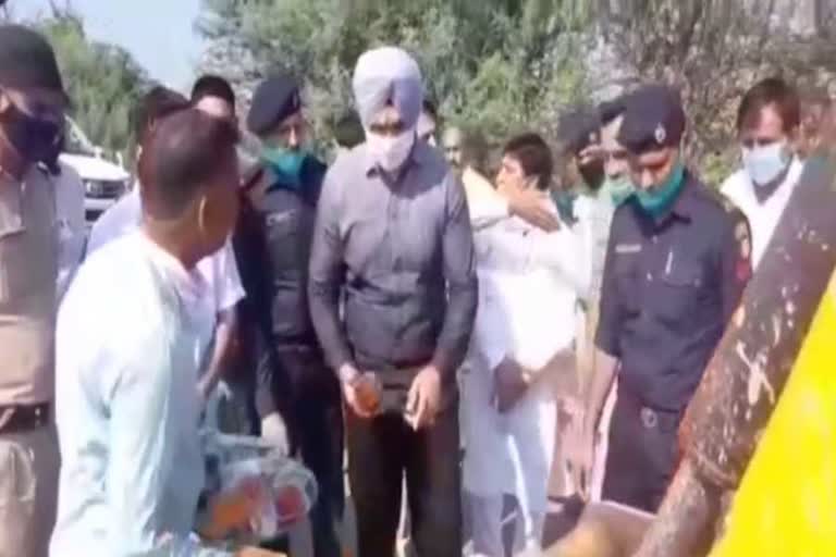 haryana Sports Minister Sandeep Singh started road renovation work in Kurukshetra