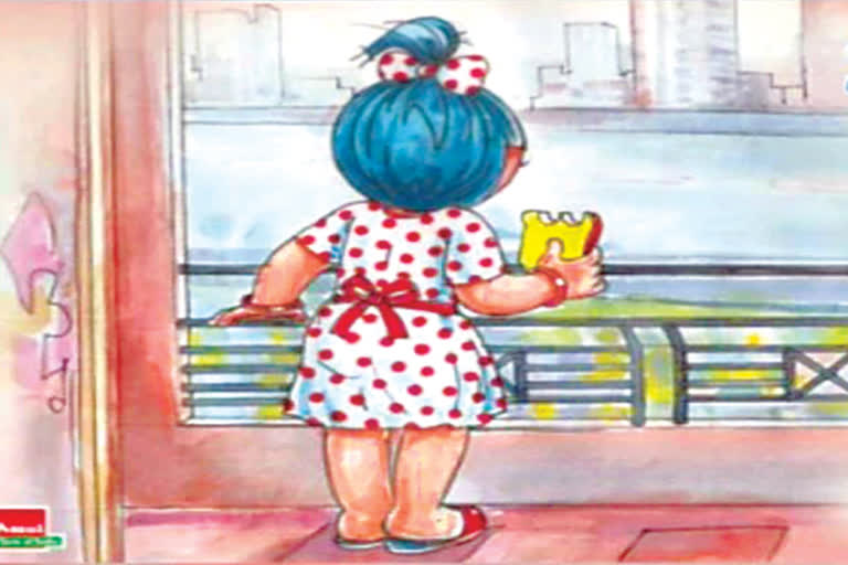 amul baby Instagram doodle version inspiring to stay home stay safe