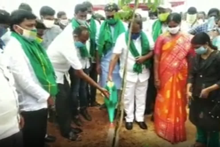 minister koppula ishwar participated in harithahaaram