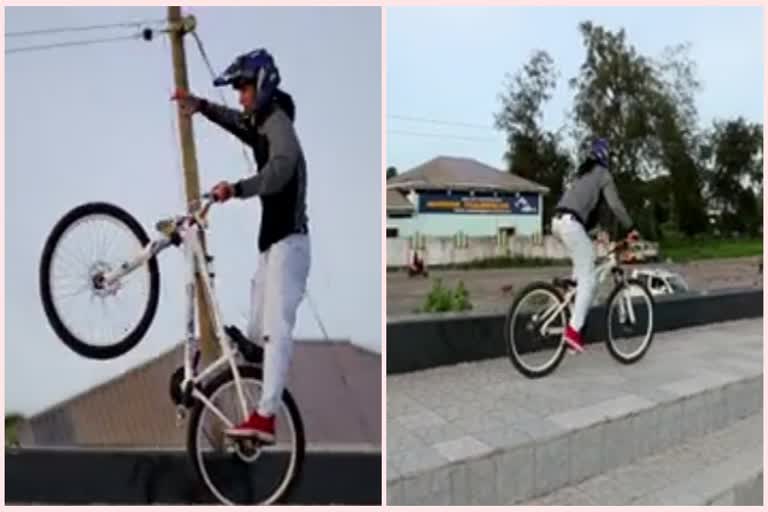 Faizans bicycle tricks to take him to heights