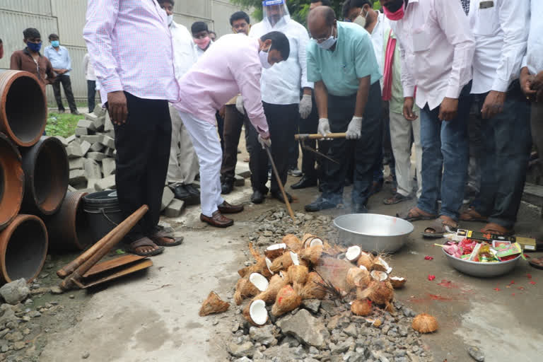 mla chandar started development works at ramagundam in peddapalli