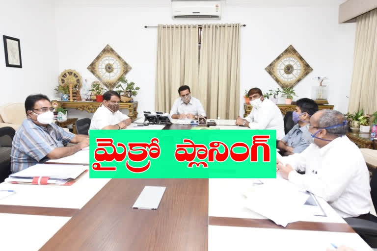 ktr review meeting Road widening in accordance with Hyderabad Master Plan