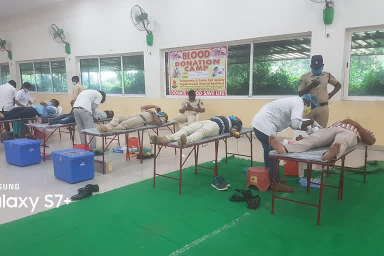 Miyapur Polices conducted Blood camp for Talasemia Patients