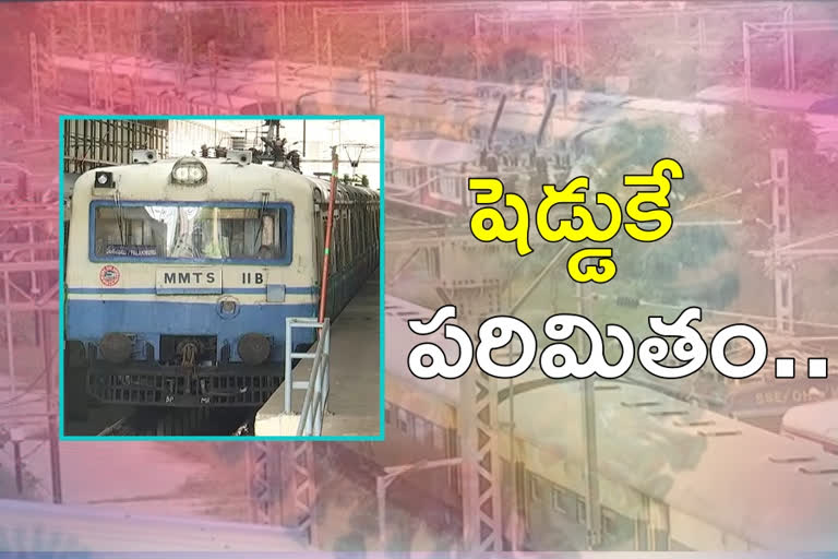 Corona virus effect on MMTS trains in Hyderabad