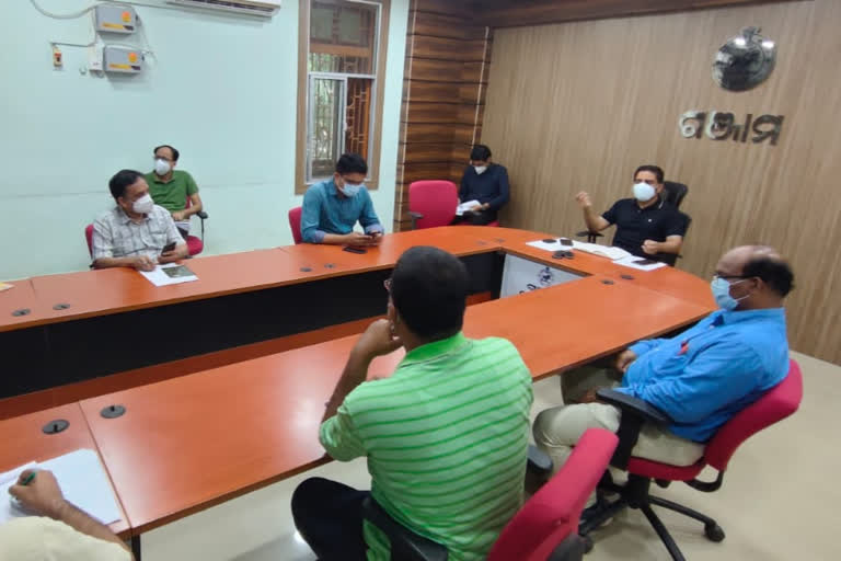 Ganjam district collector held a meeting