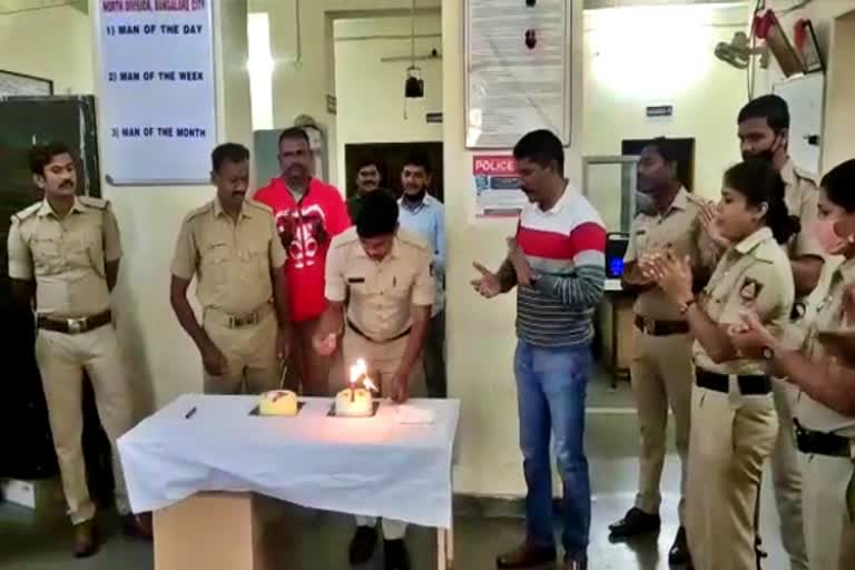 corona-suspected-yeshwanthpur-police-celebrated-birthday