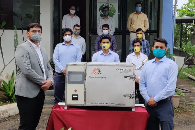 IIT delhi  startup chakra innovation launched ozone based device for mask reuse