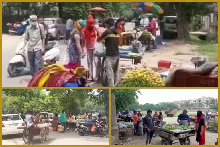 After UP govt. announced  lockdown, people made additional purchases in Ghaziabad