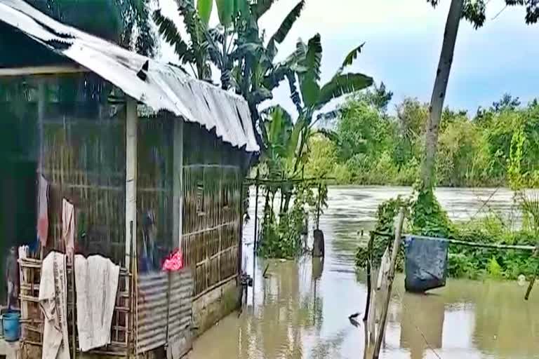 Dibrugarh town is in danger zone due to flood assam etv bharat news