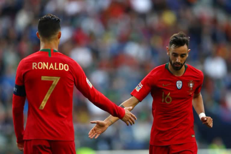 Bruno fernandes And ronaldo