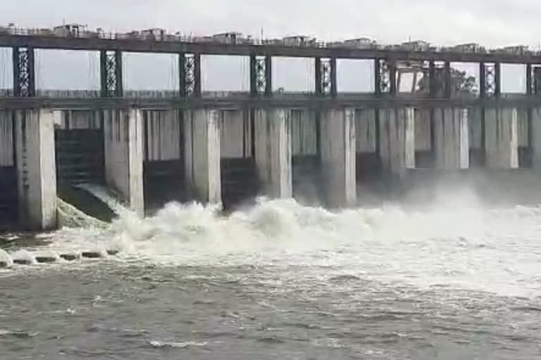 nanded vishnupuri dam overflow water