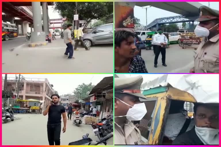 people not wearing masks ghaziabad during corona epidemic