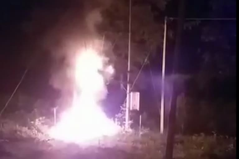 fire in transformer